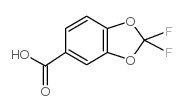 2,2-二氟-1,3-苯并二恶茂-5-甲酸结构式