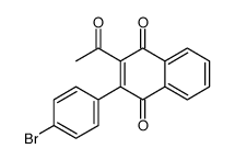 2-acetyl-3-(4-bromophenyl)naphthalene-1,4-dione Structure