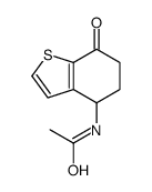 N-(4,5,6,7-tetrahydro-7-oxobenzo[b]-4-thienyl)acetamide结构式