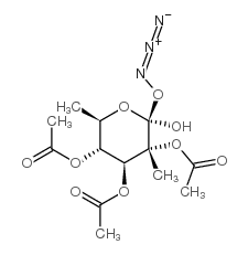 2,3,4-三-O-乙酰基-1-脱氧-β-D-吡喃葡萄糖基叠氮化物图片