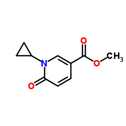 Methyl 1-cyclopropyl-6-oxo-1,6-dihydro-3-pyridinecarboxylate Structure