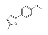 5-(4-methoxyphenyl)-2-methyl-1,3-oxazole结构式