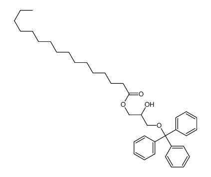 (2-hydroxy-3-trityloxypropyl) hexadecanoate Structure