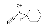 Cyclohexaneacetonitrile,1-fluoro--alpha--hydroxy- Structure