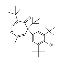 5-methyl-2,7-di-tert-butyl-4-oxa-7-(3,5-di-tert-butyl-4-hydroxyphenyl),2,5-cyclohexadienone结构式
