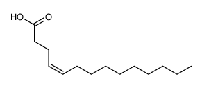 (Z)-4-tetradecenoic acid结构式
