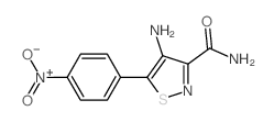 3-Isothiazolecarboxamide,4-amino-5-(4-nitrophenyl)-结构式
