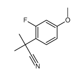 Benzeneacetonitrile, 2-fluoro-4-methoxy-alpha,alpha-dimethyl- (9CI)结构式