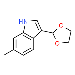 1H-Indole,3-(1,3-dioxolan-2-yl)-6-methyl-(9CI)结构式