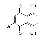 2-bromo-5,8-dihydroxynaphthalene-1,4-dione结构式