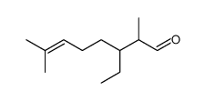 dimethyl-2,7 ethyl-3 octene-6 al Structure