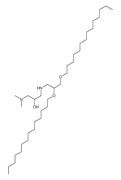 1-(dimethylamino)-3-[2,3-di(tetradecoxy)propylamino]propan-2-ol结构式