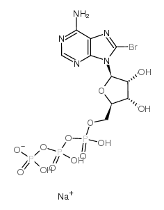 8-溴腺苷5'-三磷酸钠盐结构式