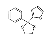 1,3-DITHIOLANE, 2-PHENYL-2-(2-THIENYL)-结构式
