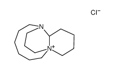 7-aza-1-azoniatricyclo[6.5.3.01,9]hexadecane chloride结构式