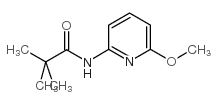 N-(6-甲氧基吡啶-2-基)-2,2-二甲基丙酰胺结构式