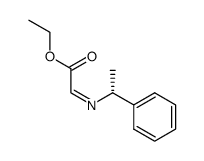 [(R)-(1-phenylethyl)imino]acetic acid ethyl ester Structure