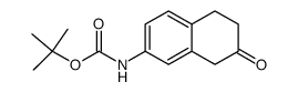 tert-butyl (7-oxo-5,6,7,8-tetrahydronaphthalen-2-yl)carbamate结构式