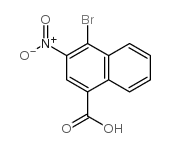 4-溴-3-硝基-1-萘酸结构式