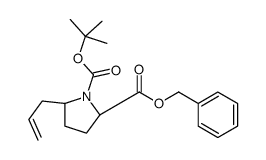 2-O-benzyl 1-O-tert-butyl (2S)-5-prop-2-enylpyrrolidine-1,2-dicarboxylate结构式
