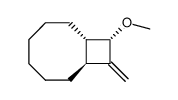 (1rH,8tH)-9c-Methoxy-10-methylenbicyclo(6.2.0)decan Structure