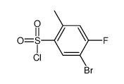 5-bromo-4-fluoro-2-methylbenzenesulfonyl chloride Structure