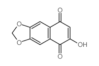 8-hydroxybenzo[f][1,3]benzodioxole-5,6-dione Structure