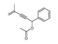 4-methyl-1-phenylpent-4-en-2-yn-1-yl acetate结构式