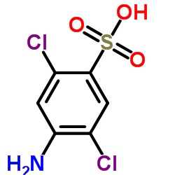 2,5-二氯苯胺-4-磺酸结构式