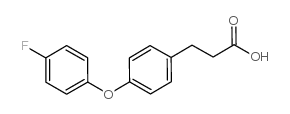 3-(4-(4-fluorophenoxy)phenyl)propanoic acid结构式