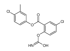(4-chloro-3-methylphenyl) 2-carbamoyloxy-5-chlorobenzoate结构式