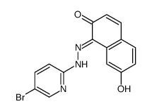 1-[(5-bromopyridin-2-yl)hydrazinylidene]-7-hydroxynaphthalen-2-one Structure
