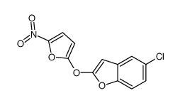 5-chloro-2-(5-nitrofuran-2-yl)oxy-1-benzofuran结构式