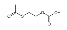 S-(2-carboxyoxyethyl) ethanethioate Structure
