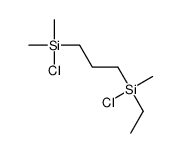 chloro-[3-[chloro(dimethyl)silyl]propyl]-ethyl-methylsilane Structure