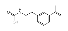 2-(3-prop-1-en-2-ylphenyl)ethylcarbamic acid Structure
