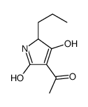 4-acetyl-3-hydroxy-2-propyl-1,2-dihydropyrrol-5-one Structure