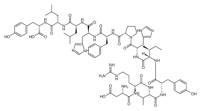 Angiotensin (1-12) (mouse, rat) trifluoroacetate salt structure
