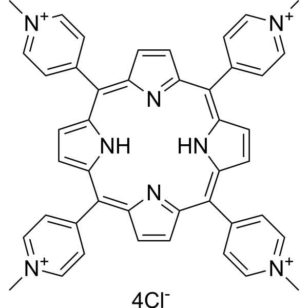 5,10,15,20-TETRAKIS-(N-METHYL-4-PYRIDYL)-21,23H-PORPHYRIN TETRACHLORIDE structure