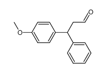3-(4-methoxyphenyl)-3-phenylpropanal Structure