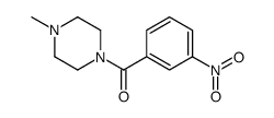 1-甲基-4-(3-硝基-苯甲酰基)-哌嗪结构式