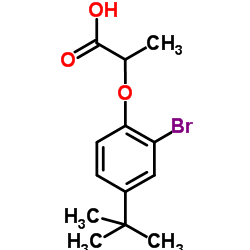 2-[2-Bromo-4-(2-methyl-2-propanyl)phenoxy]propanoic acid Structure
