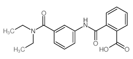 2-({3-[(Diethylamino)carbonyl]anilino}carbonyl)-benzoic acid结构式