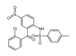 N-[2-(2-chlorobenzoyl)-4-nitrophenyl]-p-toluenesulphonamide结构式