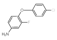 4-(4-氯苯氧基)-3-氟苯胺结构式