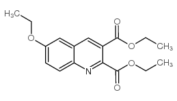 6-乙氧基喹啉-2,3-二羧酸二乙酯结构式