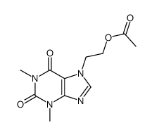 2-(1,3-dimethyl-2,6-dioxopurin-7-yl)ethyl acetate结构式