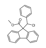 9-(α-Chlor-benzyl)-fluoren-9-carbonsaeure-methylester结构式