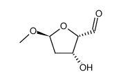 methyl α-D-threo-pentodialdo-1,4-furanoside Structure