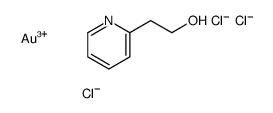 gold(3+),2-pyridin-2-ylethanol,trichloride Structure
